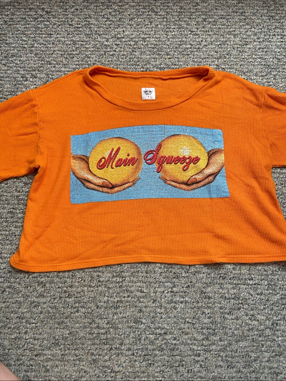Boys Lie Orange 'Main Squeeze' Short Sleeve Tee